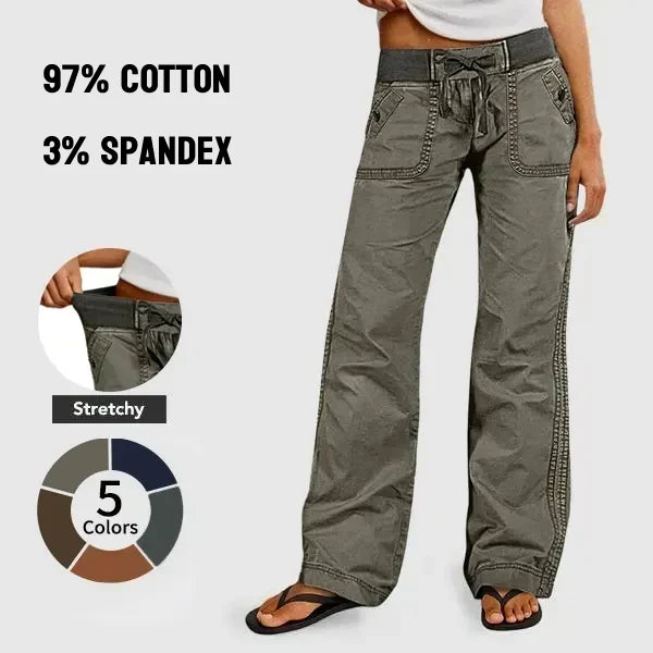 ⚡FINAL SALE⚡ 2026 women's high stretch mid rise straight pants