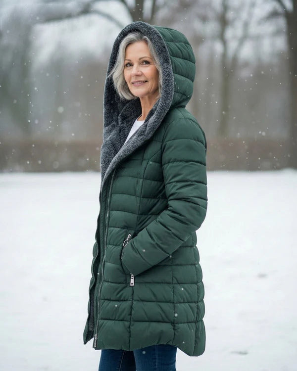 [Clearance] – Quilted coat with fleece lining