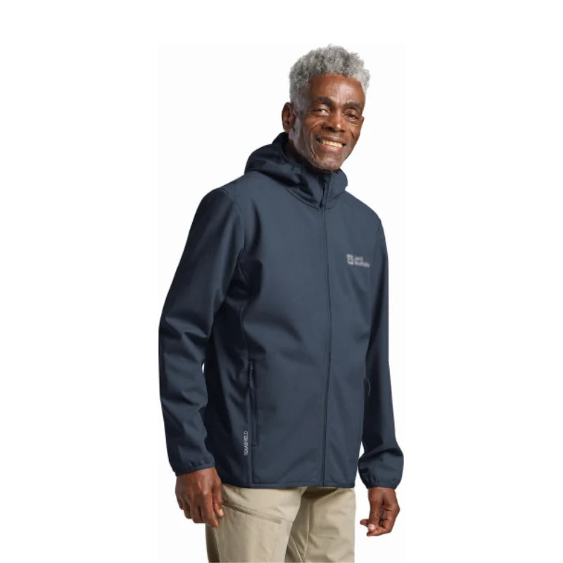 Tagesangebot – Herren Softshelljacke mit Kapuze – Winddicht & Wasserabweisend