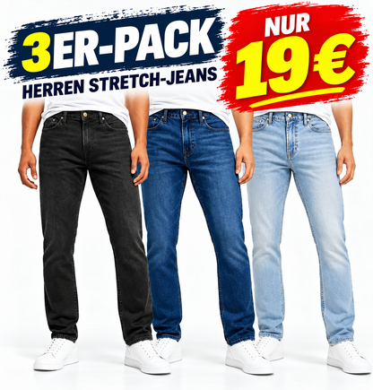 Stretch-Jeans für Herren – Slim-Straight-Passform