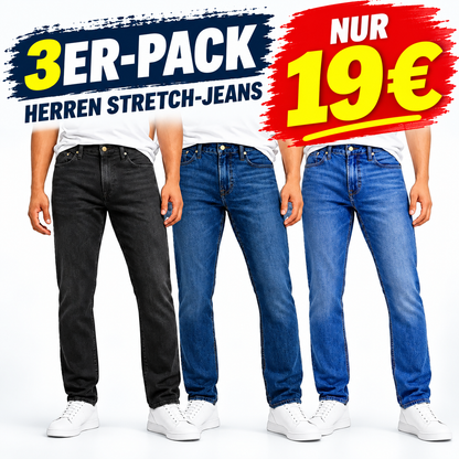 Stretch-Jeans für Herren – Slim-Straight-Passform