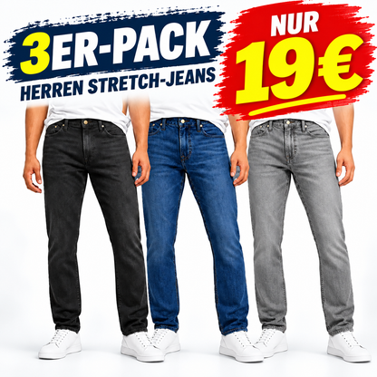 Stretch-Jeans für Herren – Slim-Straight-Passform